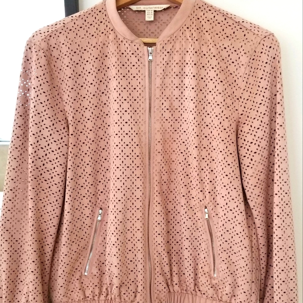 Zara Pink Bomber Jacket